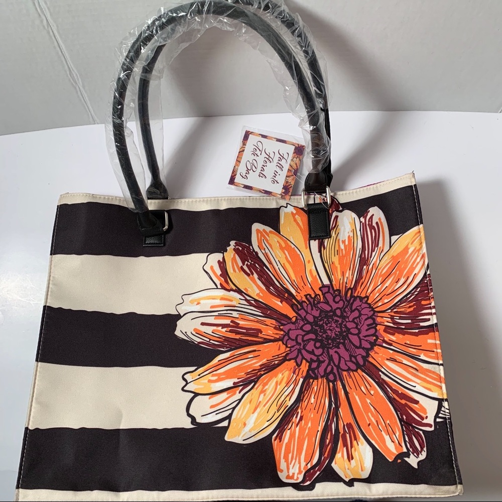 Arcadia Floral Fall Tote Bag